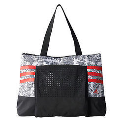Adidas Graphic Gym Tote Bag, Black/White